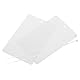 QUARKZMAN 50 Stück Versandanhänger wasserdichte mit Seil, 8 x 12CM PVC Blanko Kunststoffanhänger Rechteckig für Namensetiketten Kleidung Anhänger Geschenkverpackung, Weiß
