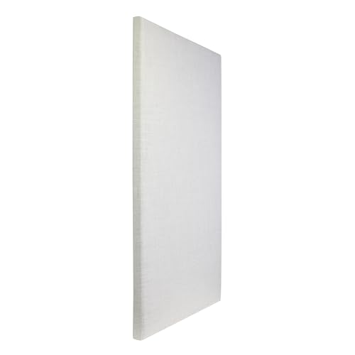 ATS Acoustics Sound Absorbing Acoustic Panel 24" x 48" x 2" Beveled Edge (Ivory)