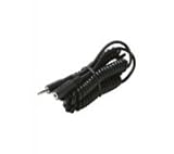 Steren Stereo Coiled Audio Extension Cable - 1 x Mini-phone Male - 1 x Mini-phone Female - 10 feet - Black