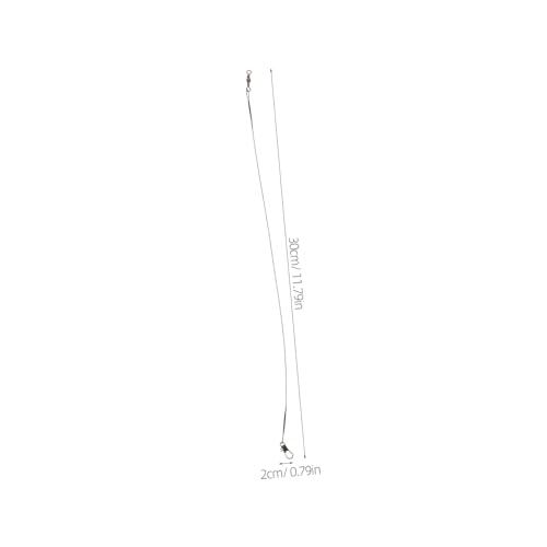 Happyyami 40pcs Steel Wire Leaders pesca miniatura 2