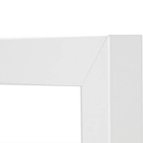 Frametory, 4X6 Double Picture Frame Hinged Photo Frames Two Folding Frame Desktop Glass Frame Vertical (White, 4X6 Double) #TOP2