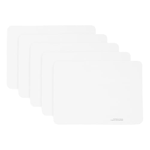 Alipis 5Pcs White Microfiber Vinyl Record Cleaner Cloth Set for Audio Disc Cleaning, Fingerprint-Free CD and Dvd Maintenance Rags, Multi-Purpose Screen and Surface Wipes for Home Use