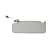 Front Sun Visor with Makeup Mirror Compatible for VW Volkswagen Golf MK7 2013-2017,Passat B8 Sports Van 2016-2021,T-Cross T-ROC CC 2018-2020,Jetta MK7 2019-2021,Gray (Pair Left & Right Side)