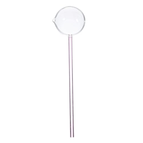 PRETYZOOM Clear Glass Spoons Long Handle Dessert Spoon for Stirring Coffee Cocktails and Sauces Versatile Kitchen Tool for Daily Dining and Baking Creative Design