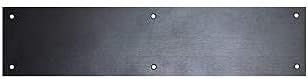 Miniatura 7 de Don-Jo CPG Products  Placa de metal de aluminio  364 pulgadas de grosor  Elige la altura y el ancho de tu puerta (negro, 6 x 32 pulgadas),