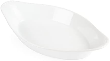 Olympia Whiteware Oval Eared Dishes 262mm Porcelain Serving Plates Oven Safe 6pc