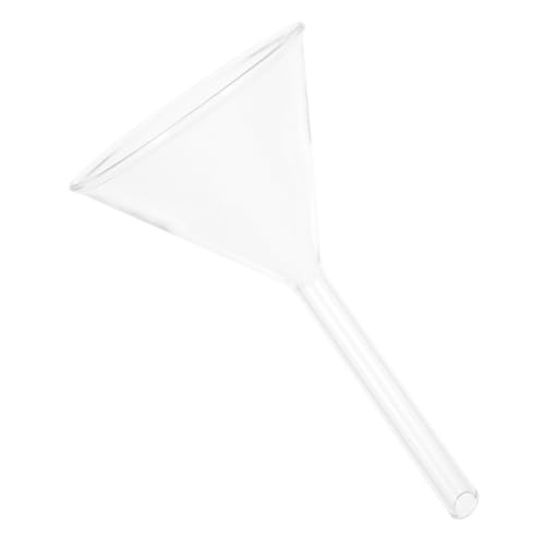 NAMOARLY Chemistry Lab Equipment Glass Funnel for Flask 75mm Wide Mouth Stable Design for Easy Liquid Transfer