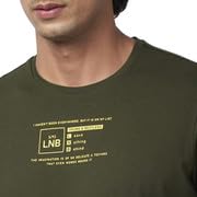 Image of Spykar Men's Slim Fit Round Neck Half Sleeve Printed Casual T-Shirt