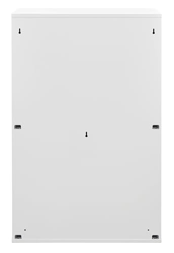 ARREGUI Basic CR601-B Mülltrennsystem aus Stahl | 4 Fächer Mülleimer für die Küche | 4 Fach Abfalleimer | 4x17L (68L) | Herausnehmbare Inneneimer mit Griff | Recycling Schrank für Mülltrennung | weiß