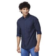 Image of Spykar Men's Regular Fit N /A Full Sleeve Printed Casual Shirts