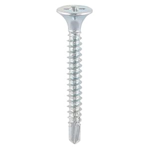 Image of Drywall Screws Self Drilling Plasterboard for Metal Studs, Zinc 38-75mm (Pack of 20, 50, 100, 200, 500) (200, 3.5x55)
