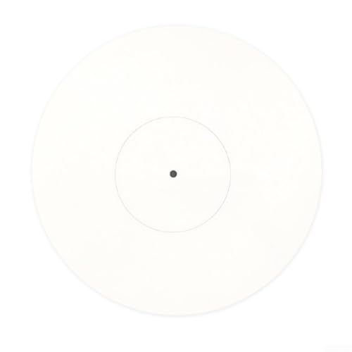 Placa de calibración de discos de vinilo acrílico blanco Lp y transportador de distancia para platos 7