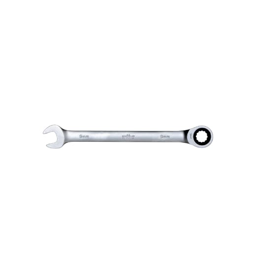 303-09 Ratcheting Combination Wrench 9 mm, Red