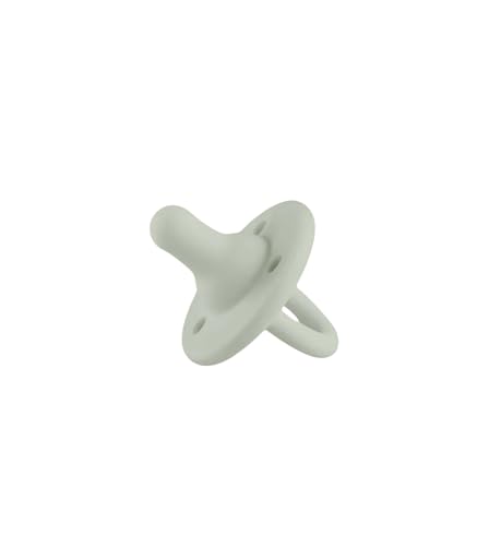 Image of Lee Lee and Me Newborn Pacifier 2-Pack - Sand & Sage - 100% Medical Grade Silicone Paci - Breast-Like Nipple for Natural Latch - Size 0-18 Months