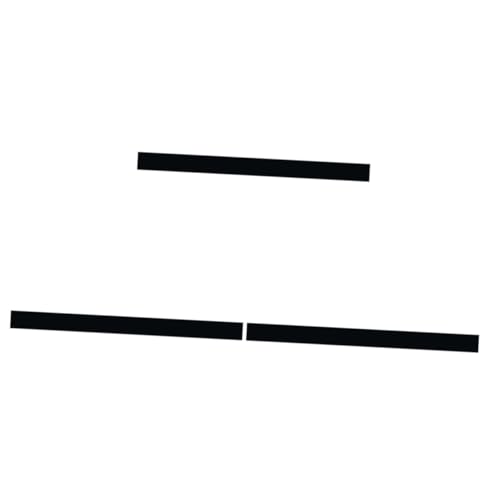 OSALADI Banheiro 3 Peças Adesivos Pretos Decoração De Casa Preta Espelho Acabamento De Borda Papel D