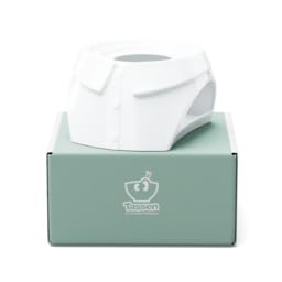 FIFTYEIGHT PRODUCTS / Stövchen „Schick“ (Porzellan, 630gr, Stellfläche: 10,7 cm, Breite: 15 cm, Tiefe: 17 cm, Höhe: 9,5 cm, Weiß, Made in Germany)