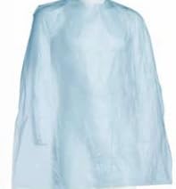 Capas desechables (100) para peluqueria 83x110cm (100, Azul)