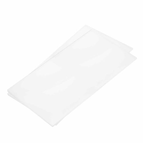 Image of DMiotech 2 Pack 6 x 12 x 0.15 Inch Plastic UHMW Sheets, Ultra High Molecular Weight Polyethylene, Opaque White Polyethylene Board for Automotive, Chemical, Manufacturing, DIY Home Kitchen