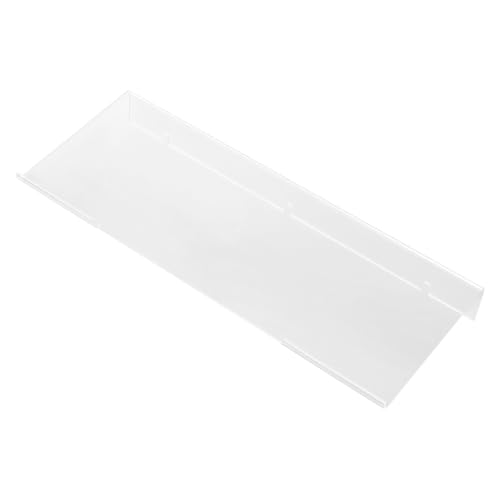 HIAKDOFT Soporte Teclado Acrílico Transparente para Ordenador Elevador Ergonómico y Resistente Organizador de Escritorio Compacto para Teclado Mecánico Accesorio para Oficina y Hogar