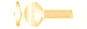 (30pcs) #10-32 X 1/2" Thumb Screws, Brass, Ships Free in USA by Aspen Fasteners