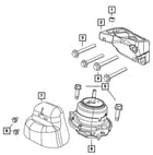 Mopar 68252518AA INSULATOR ENGINE MOUNT