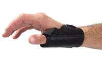 Freedom AliMed Low-Profile Thumb Stabilizer, Black, Right, Small