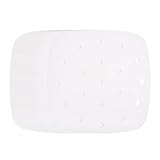 QUARKZMAN 100pcs Papel De Parchment 6.5 Pulgadas Cuadradas Forros De Bambú Para Vaporeras Con Agujeros Papel De Parchment Perforado Antiadherente Hojass Para Vaporeras Freidoras, Blanco