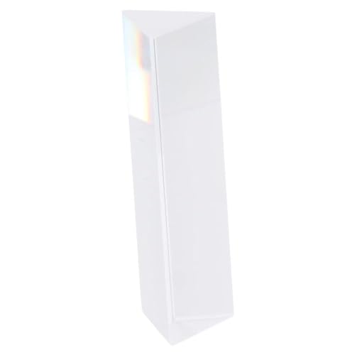 Image of 3pcs Clear Triangular Prism,Crystal Optical Glass Triangular Prism Triple Prism,Optical Prisms Glass for Teaching Light Spectrum Physics and Photography Props