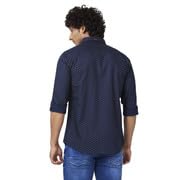 Image of Spykar Men's Regular Fit N /A Full Sleeve Printed Casual Shirts