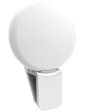 Clip-on LED Selfie Ring Light, Small Pocket-Size, 3 Brightness Levels, Rechargeable, Phone Camera...