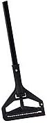 Wet Mop Handle w/Plastic Head, Black, 60"