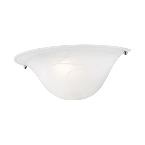 Image of Livex Lighting Wynnewood 1 Light Wall Sconce Satin Nickel Finish
