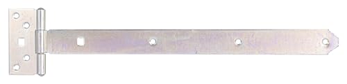 Alberts 844387 Kreuzgehänge | mit verpresstem Stift | galvanisch verzinkt, Dickschichtschutz | Band 393,5 x 34 mm | Scharnier 92 x 44 mm | 10er Set