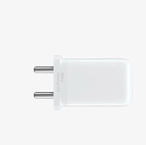 Image of Original 65 Watt OnePluss Wrap Charger C to C Cable for OnePluss 10 /10 Pro /9 /9 Pro / 9R / 8 / 8T / Nord /CE White Type-C Charging Adapter (Adaptor & Cable) (83S000448)