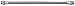 Tectran 19DSW384 Air Compressor Discharge Hose Assembly (, 84" Length, Dual 5/8" 45 DegreesFemale Swivel)