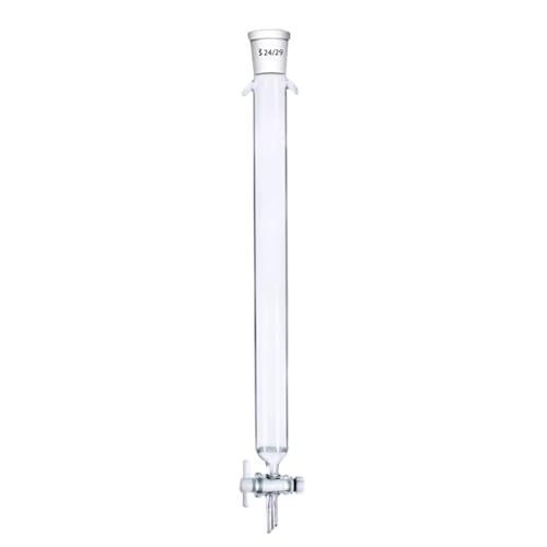 Colonne de chromatographie en verre 24# avec piston tétrafluoro 16x300mm pour laboratoire