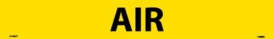 Marqueur de tuyau AIR NMC A1005Y en vinyle jaune 35,6x5,1 cm