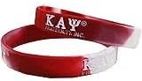 Tie-Dye Silicone Wristband Red/White, Medium