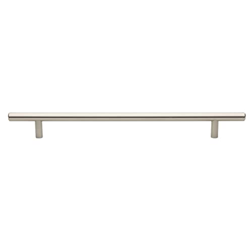 GlideRite 9 in. 228mm Center to Center Solid Handle Bar Pull in Stainless Steel (20 Pack)