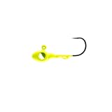 Tungsten Eye Hole Jig 2pk - Great for Trout, Crappie, Panfish, and Perch - 1/16th oz - Chartreuse