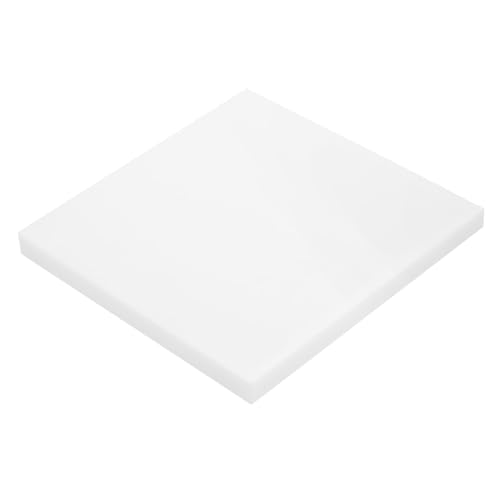 Image of MECCANIXITY UHMW Sheets, Hard Ultra High Molecular Weight Polyethylene Sheets Plastic Sheet, 7 inch x 7 inch x 1 /2, White