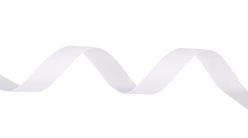 Fondersy 16mmX 91M Solid Grosgrain Ribbon for Gift Wrapping Hair Bows, Parties, Wedding Decoration, Crafts Sewing(White) - Image 3