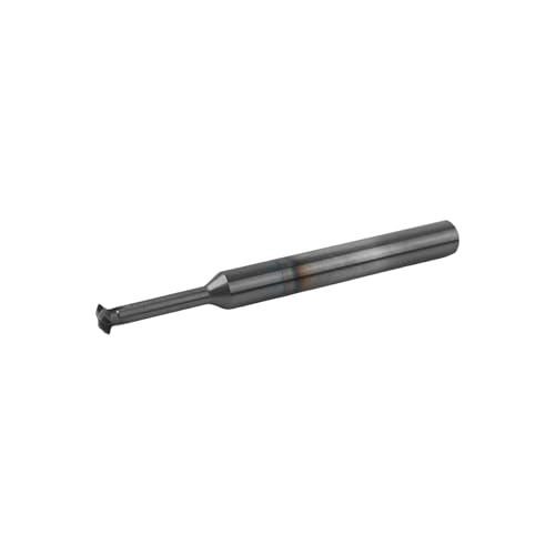 Image of 18-48 TPI Single Pitch 5 /16in Solid Carbide Thread end Mill, 0.240in Cutting Diameter, Necked to Thread 0.625in Deep, 4 Flute Bits Tool for Medium Hardness Steel, Brass, Iron
