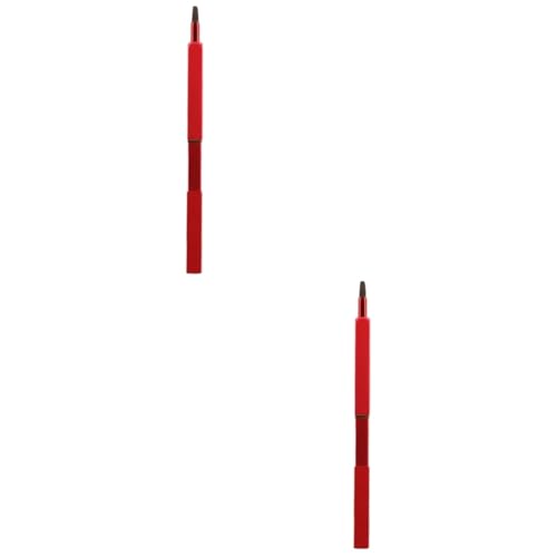 HAPINARY 2pcs Portable Makeup Brush Retractable Lip Brush Travel-size Makeup Kit