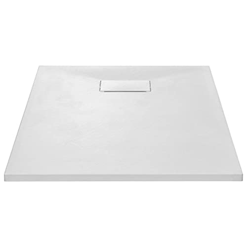 Golinpeilo Shower Base Tray Smc Bathroom Base Shower Drain Cover Shower Pan White 39.4"X27.6" #TOP2