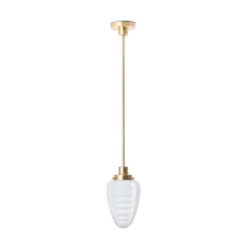 Lampe Suspendue Parole 20's Laiton luminaire vintage salon et salle à manger