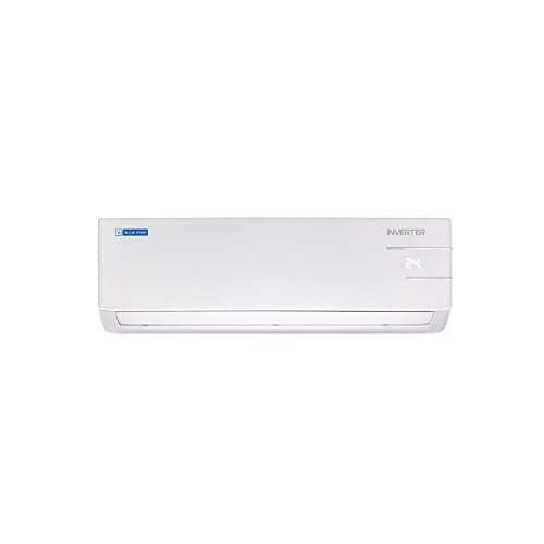 Image of Blue Star 2 Ton 3 Star Convertible 4 in 1 Cooling Inverter Split AC (Copper, Smart Ready, Auto Defrost, Multi Sensors,Stabalizer Free Operations, Dust Filters, Blue Fins, 2023 Model, IA324YNU, White)