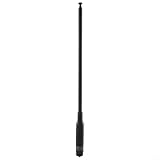 HanOaki Antenna telescopica ad alto guadagno Rh660s per connettori radio bidirezionali, adatta a Tk300 Serie Px 777 Plus Wouxun Kg Uv (SMA-femmina)