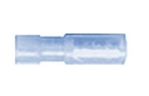 Nylon Insulated Female Bullet Connectors 16-14Ga 100pcs - Blue