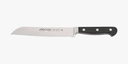 Arcos Serie Clasica - Cuchillo Panero - Hoja de Acero Inoxidable Forjado NITRUM 180 mm - Mango de Polioximetileno (POM) Color Negro